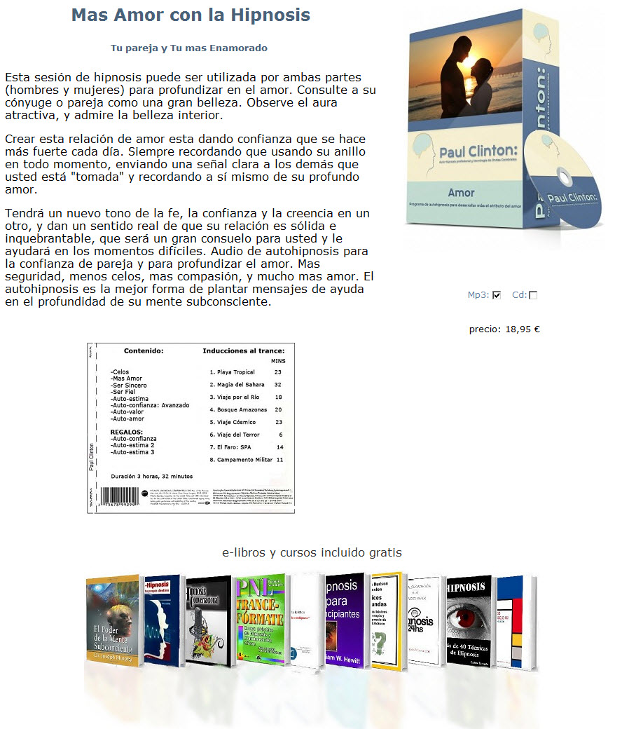 Terapia de Hipnosis: Amor 2 Terapia de Hipnosis. Amor Pallaz