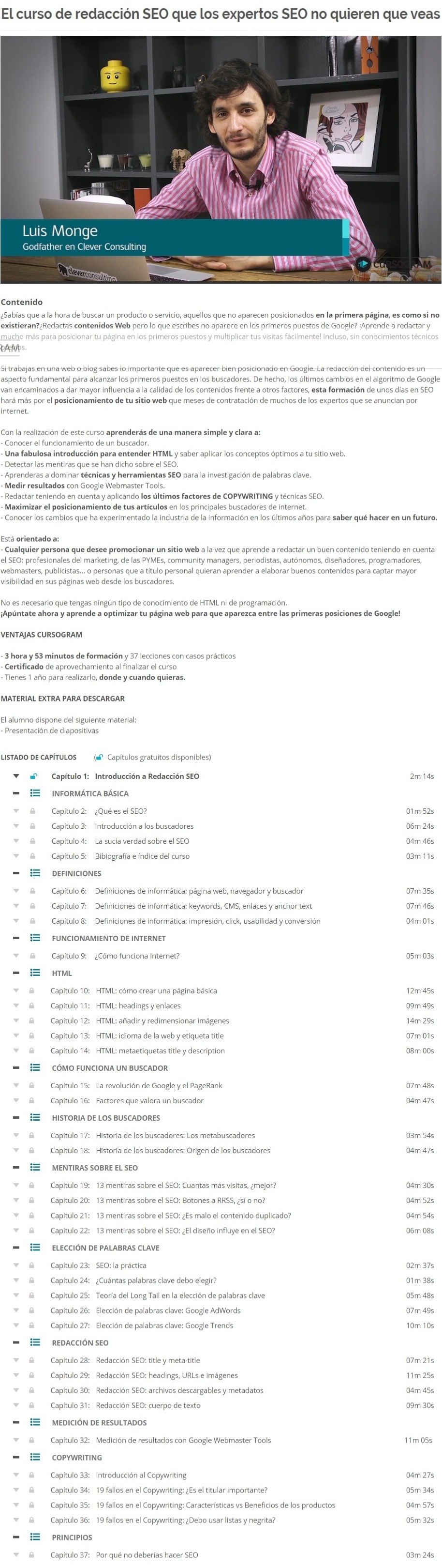 Curso de redacción SEO Pallaz