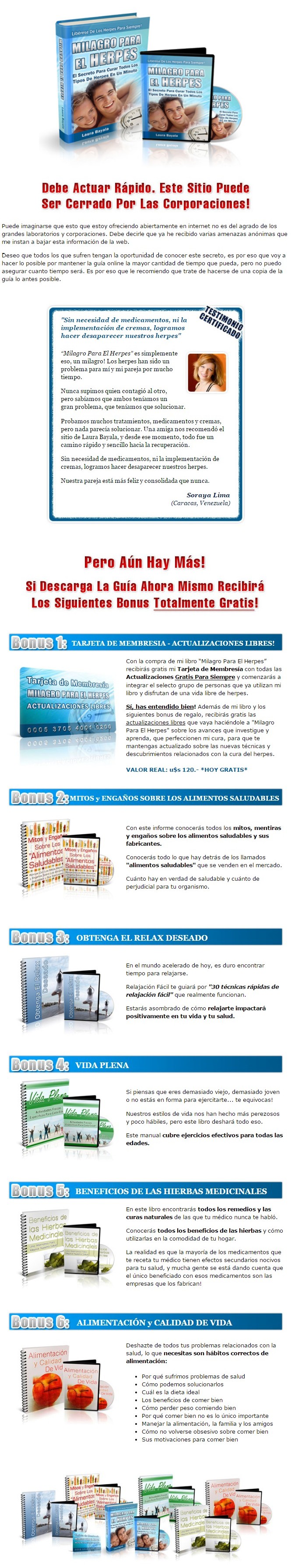 Milagro para el HERPES 3 Milagro Para El Herpes 02