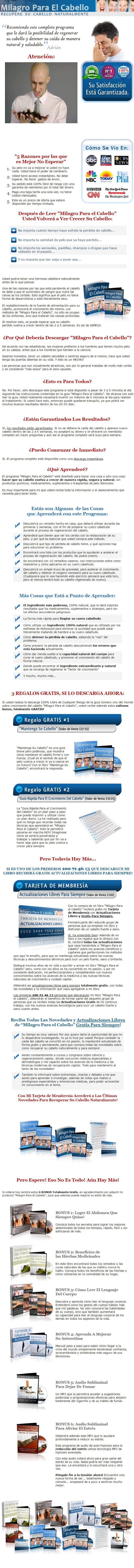 Milagro Para el Cabello
