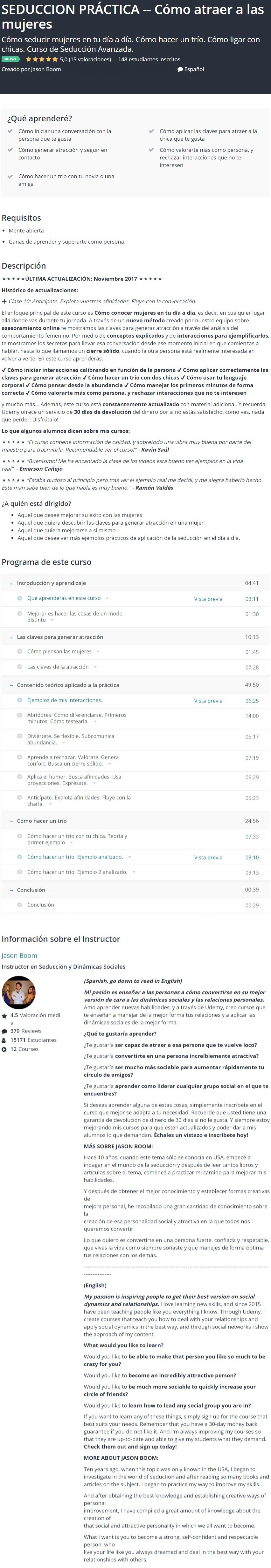 Seducción Práctica pallaz