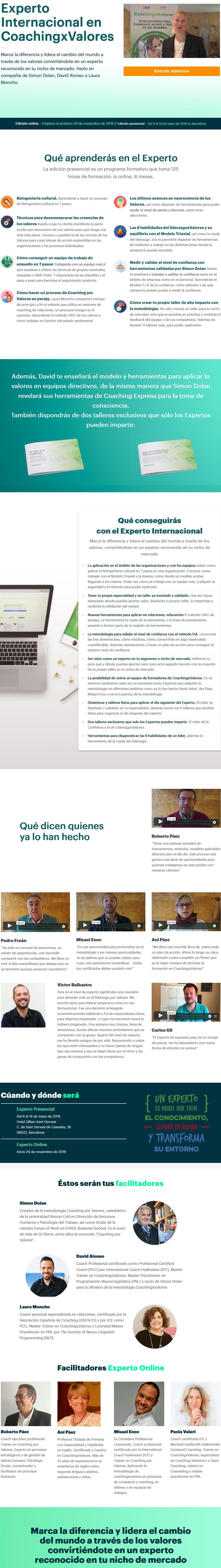 experto internacional en coaching x valores