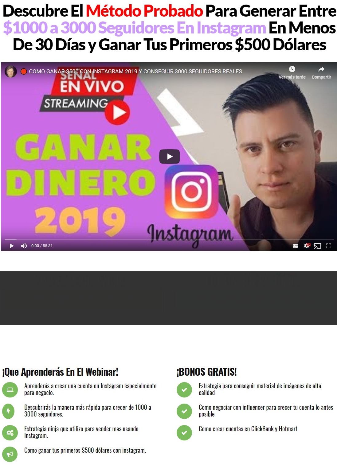Mentoría en Instagram