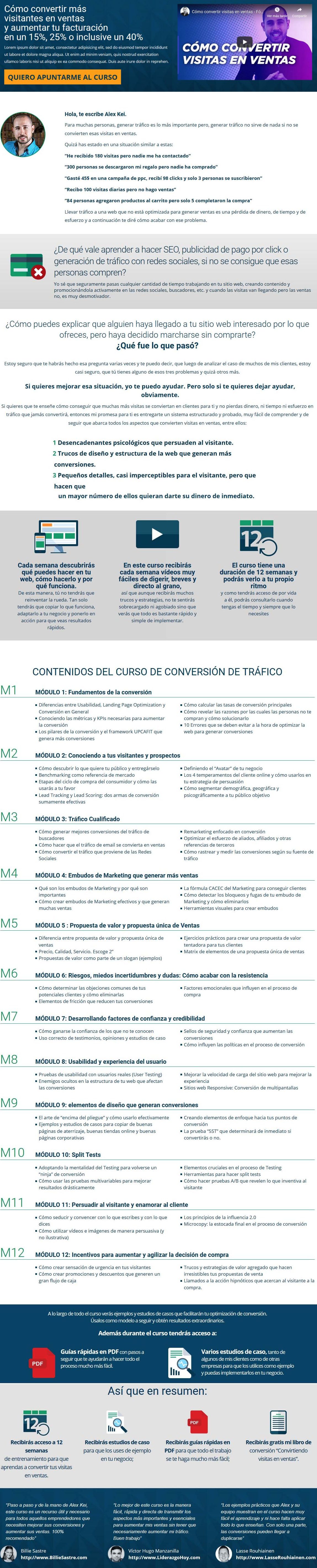 curso de conversion de trafico