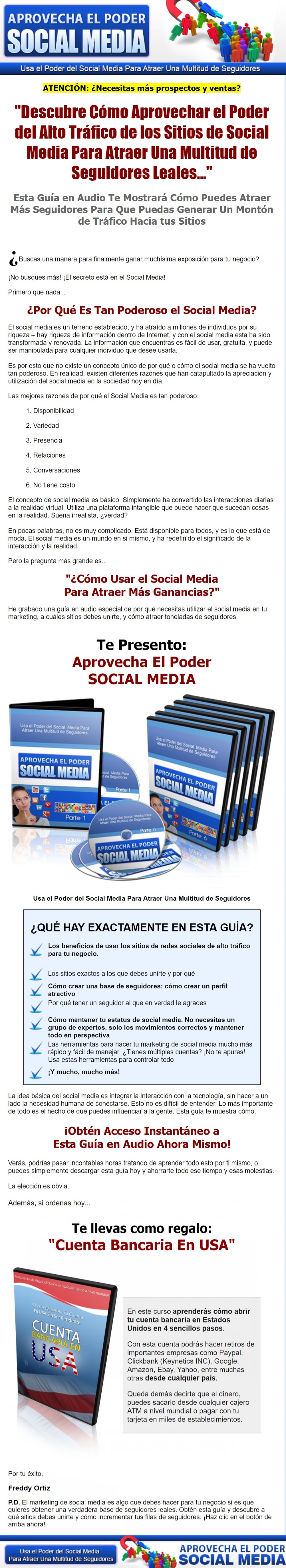 Aprovecha El Poder Social Media