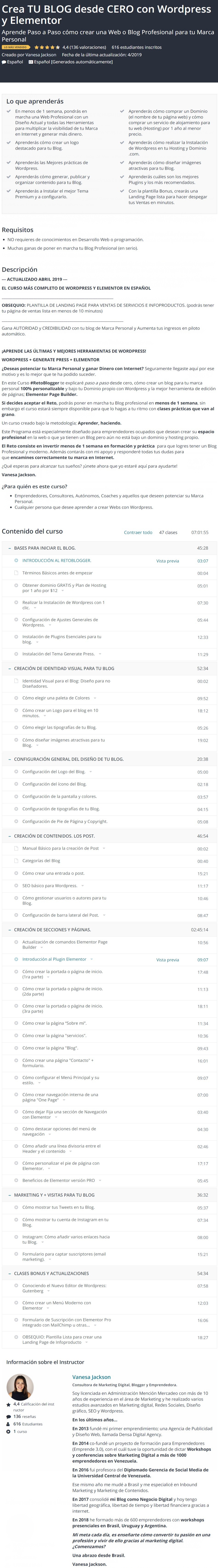 Crea TU BLOG desde CERO con Wordpress y Elementor