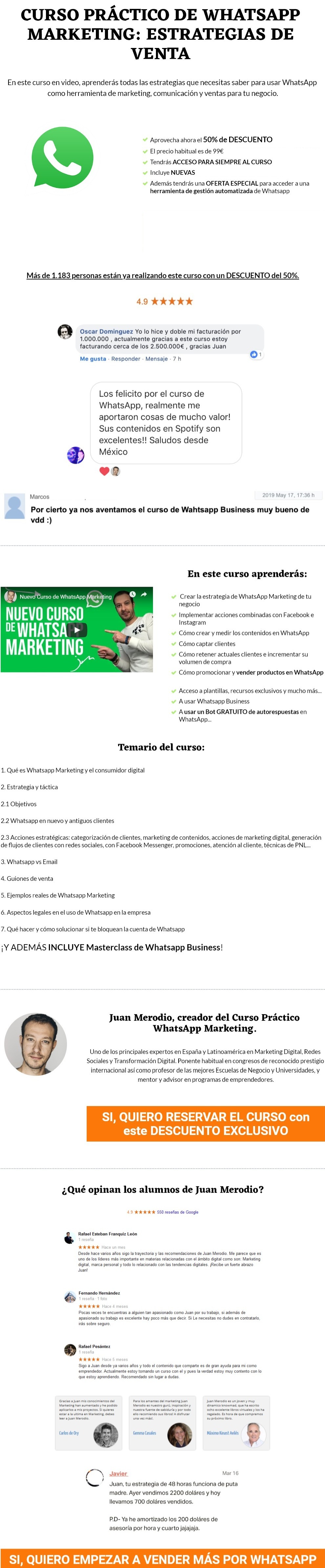 Curso Práctico Whatsapp Marketing