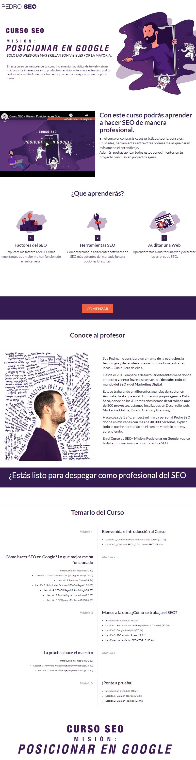 Curso SEO Misión: Posicionar en Google 2 Curso SEO Misión Posicionar en Googl3