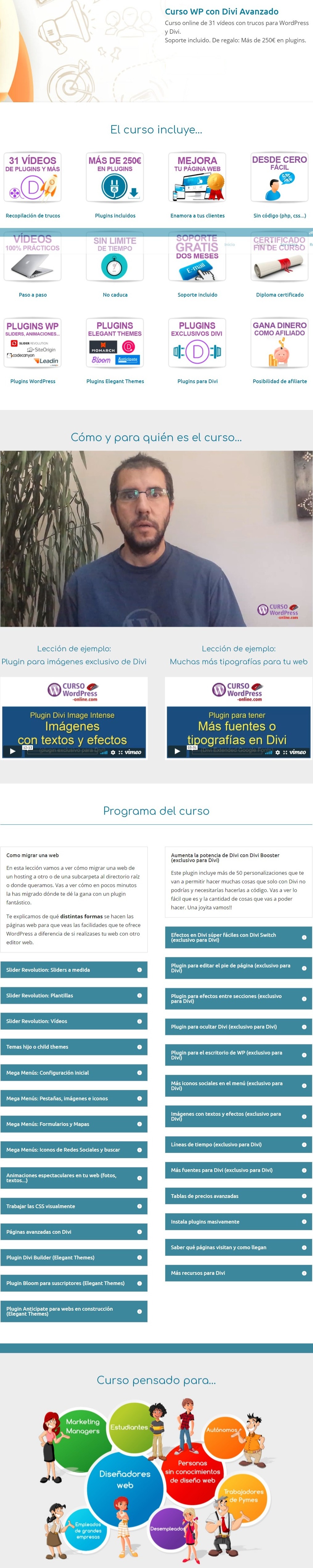 Curso de WP con DIVI Avanzado pallaz
