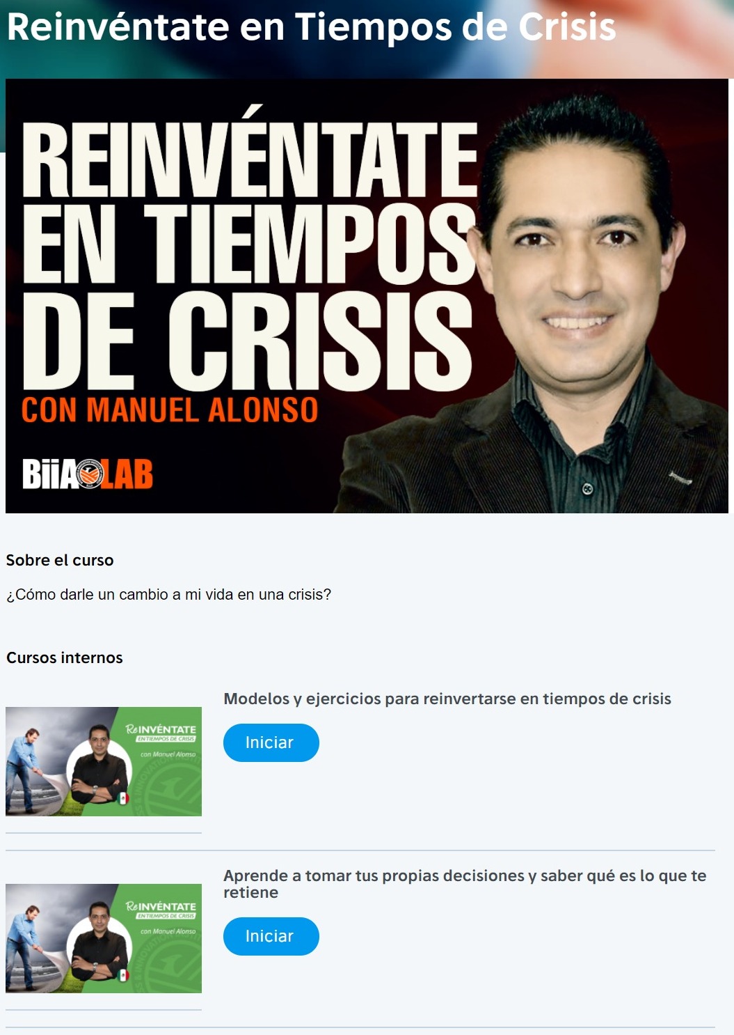 Reinvéntate en Tiempos de Crisis