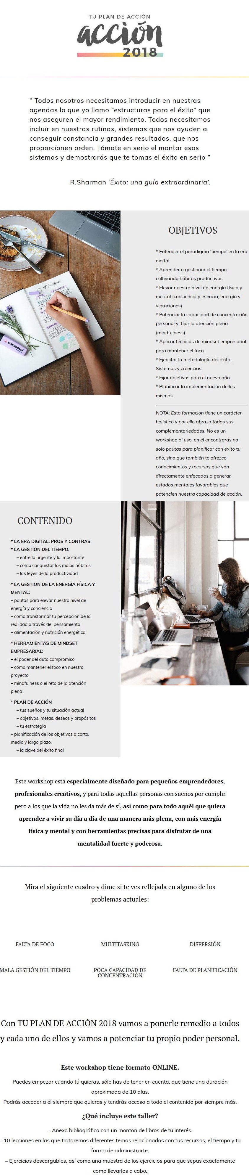 tu plan de accion 2018