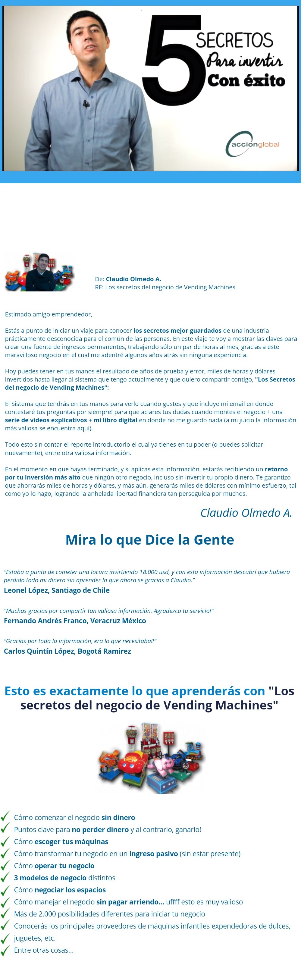 Los secretos del negocio de Vending Machines