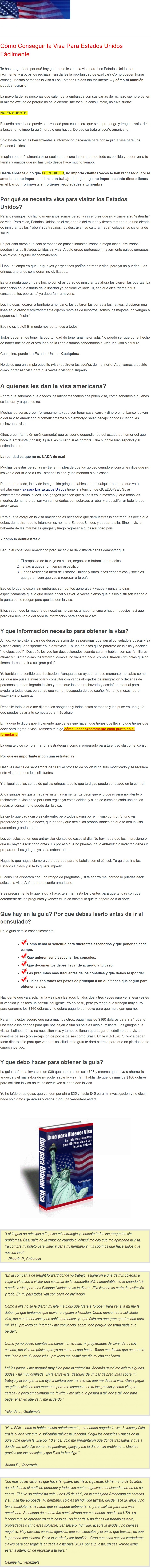Guia para Obtener Visa