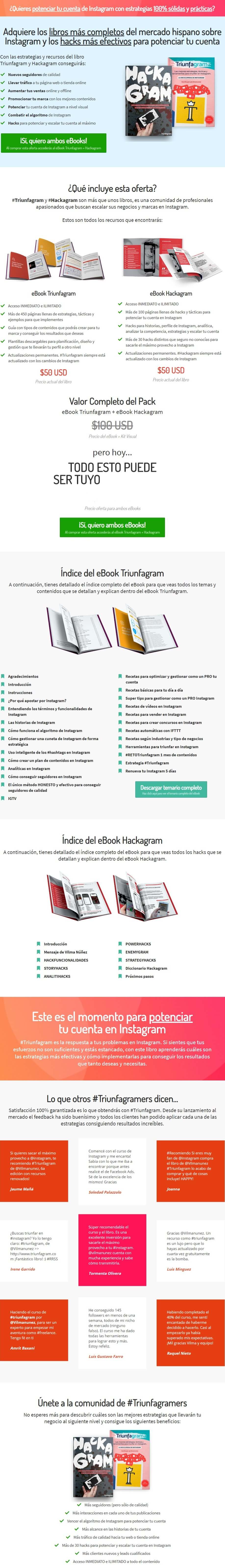 eBooks Triunfagram y Hackagram