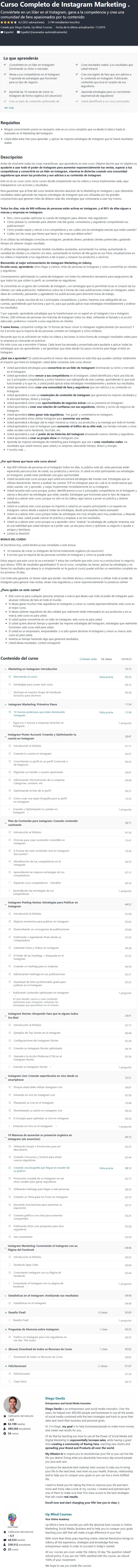 Curso Completo de Instagram Marketing