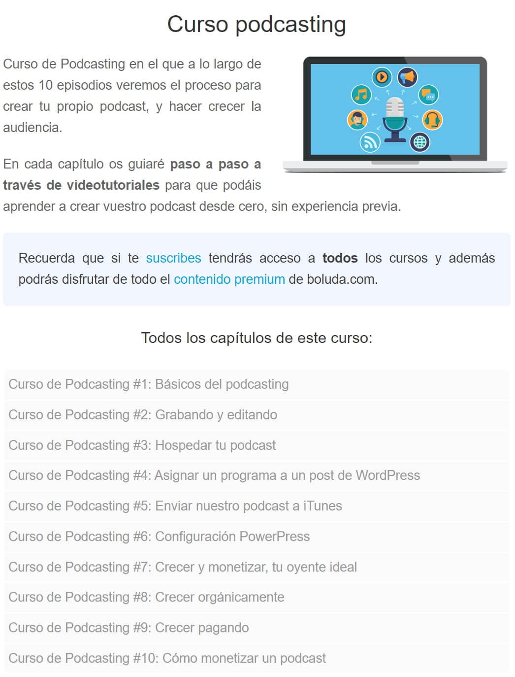 Curso de Podcastin