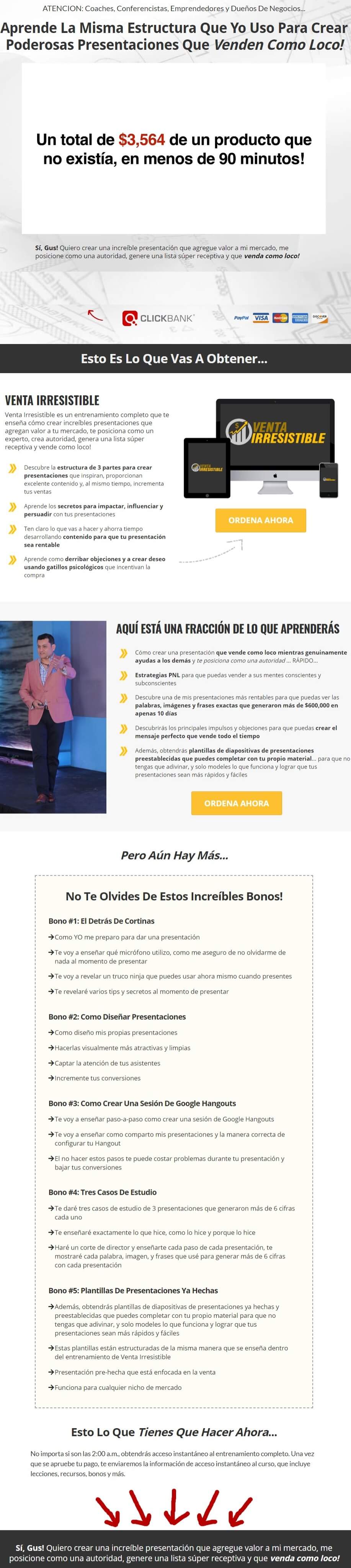 Venta Irresistible