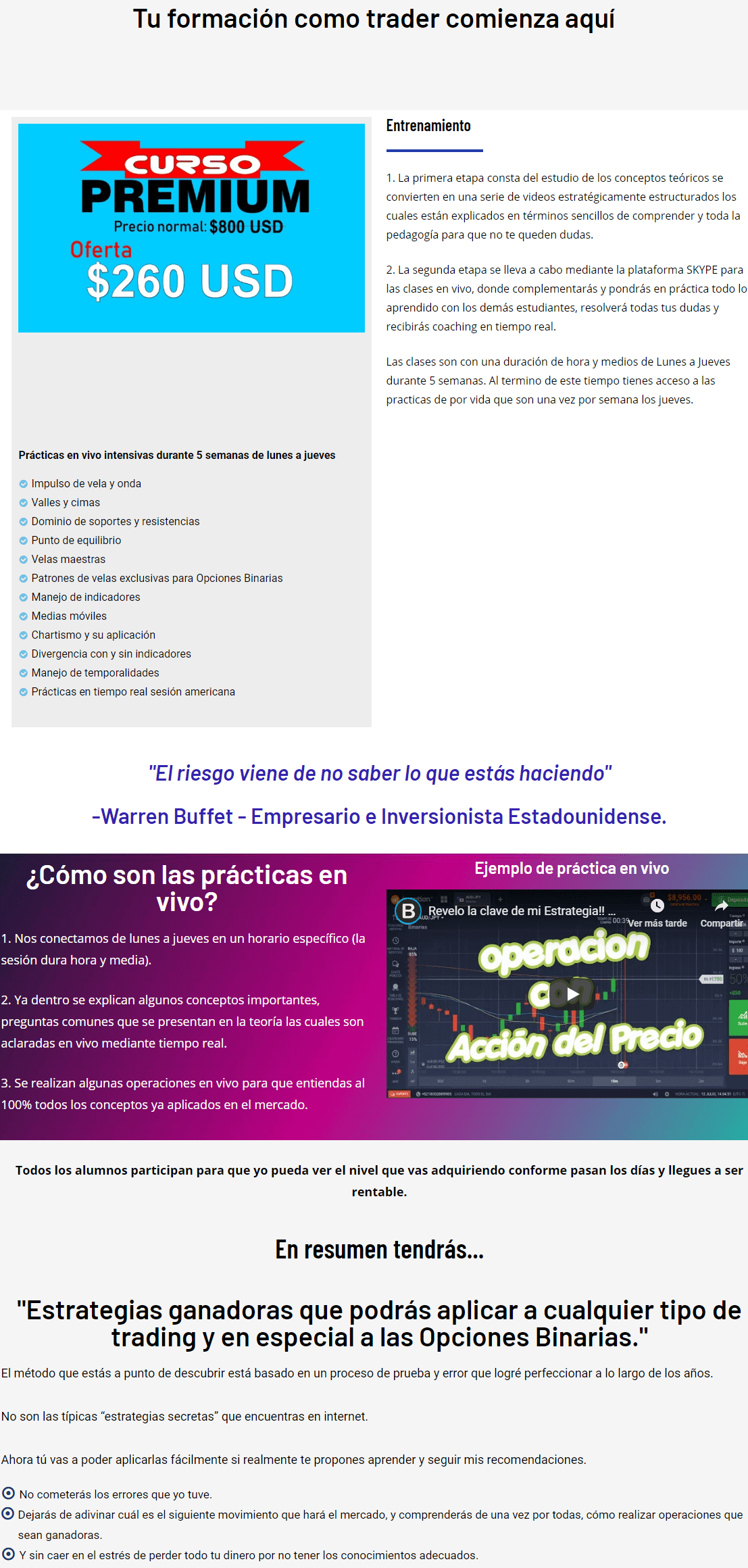 Curso Premium Opciones Binarias