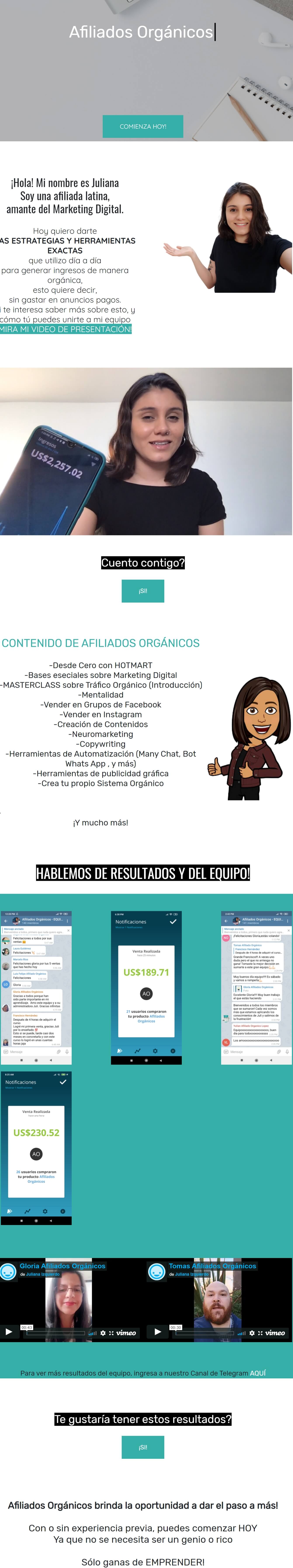 Afiliados Orgánicos