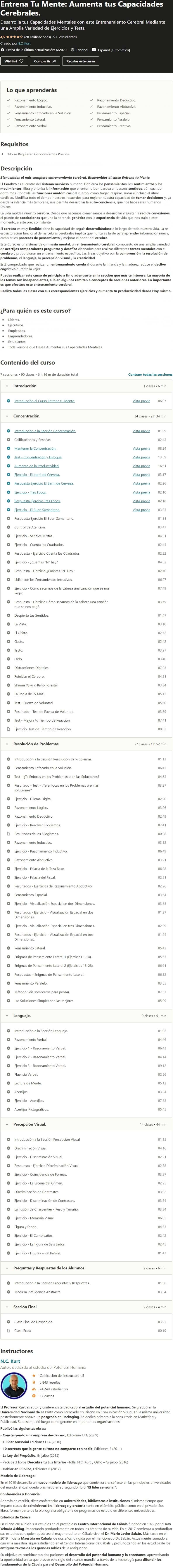 Entrena tu Mente Aumenta tus Capacidades Cerebrales