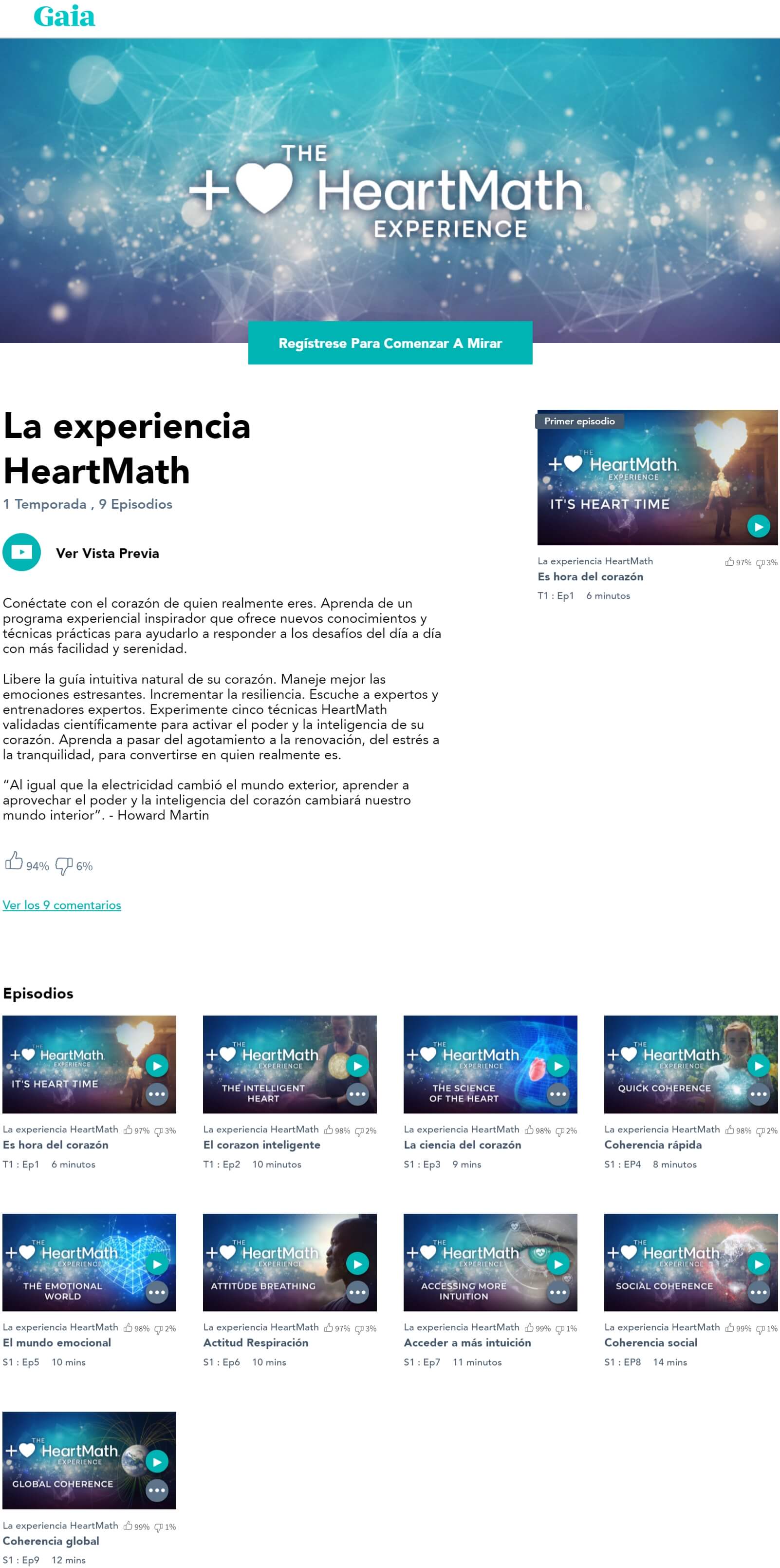 La Experiencia HeartMath