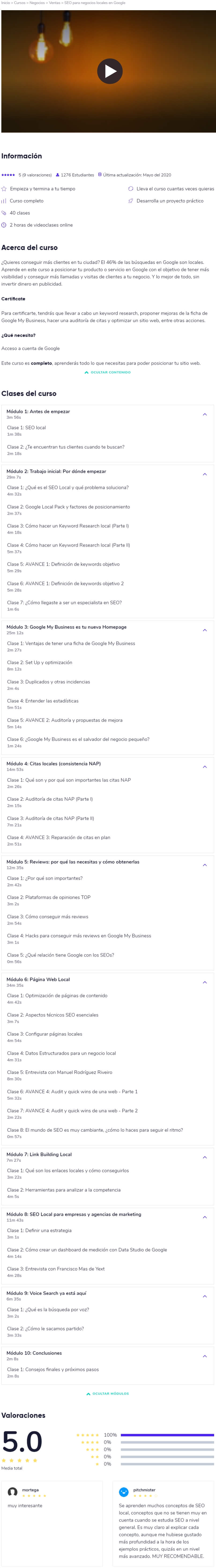 SEO Para Negocios Locales en Google