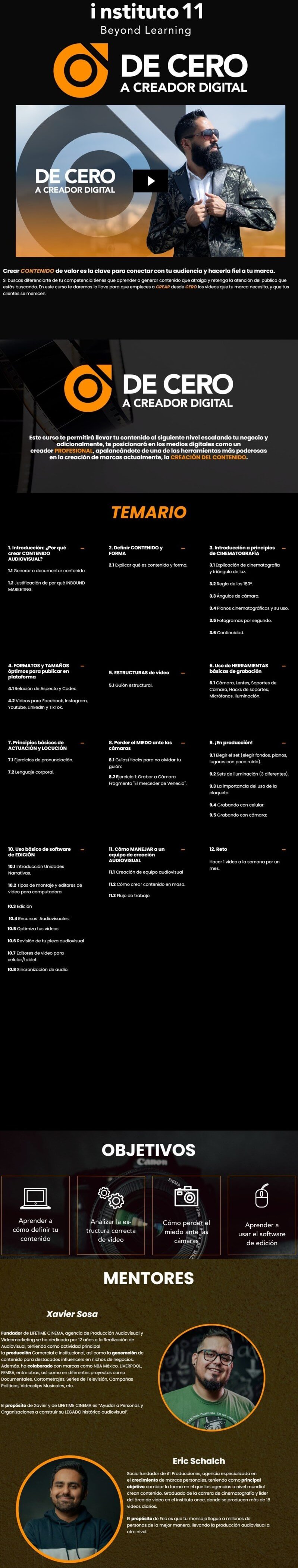 de cero a creador