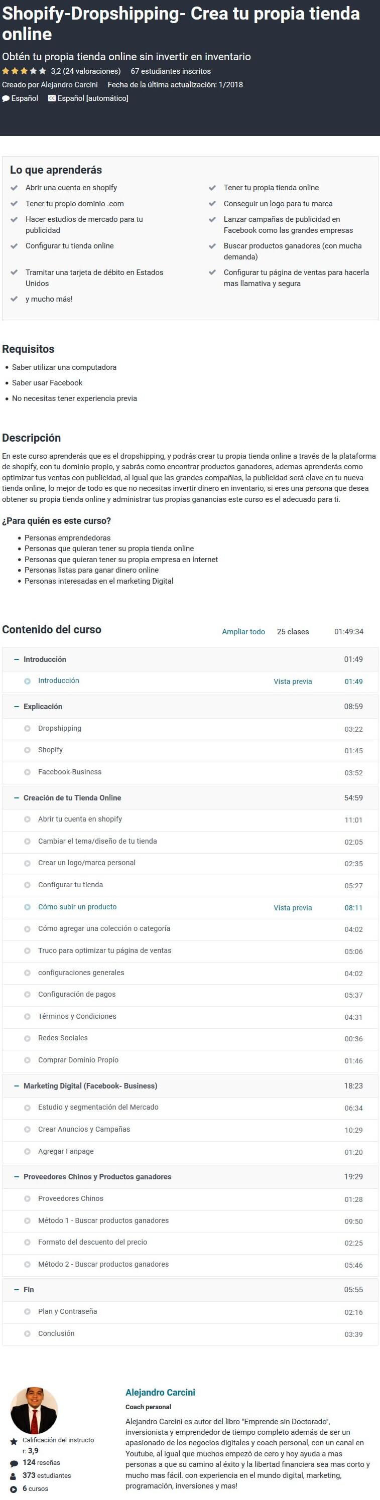 shopify dropshipping crea tu propia tienda