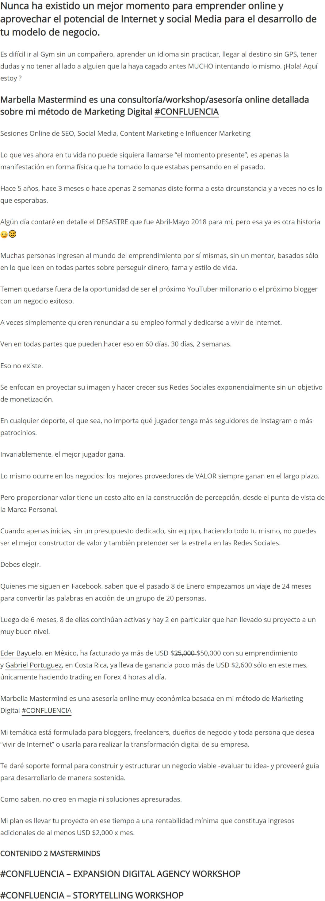 Summer Masterclass Agencia Marketing Digital y Storytelling Online 2 Summer Masterclass Agencia Marketing Digital y Storytelling Online