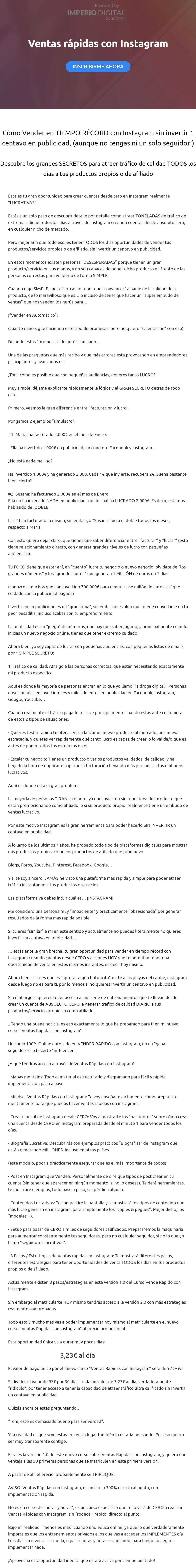 Ventas Rapidas con Instagram