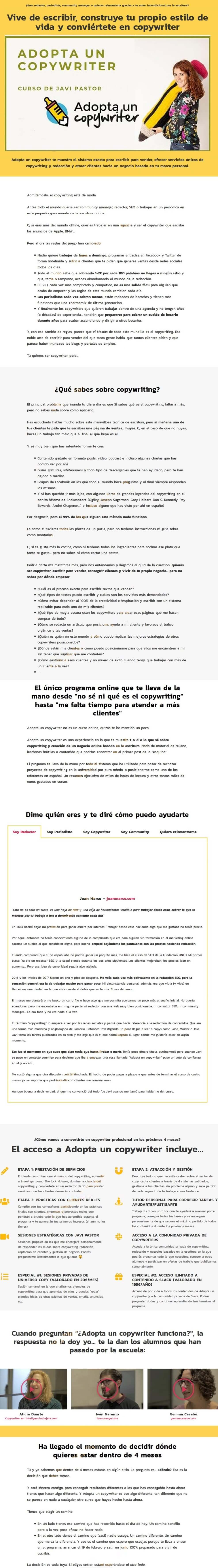 adopta un copywriter
