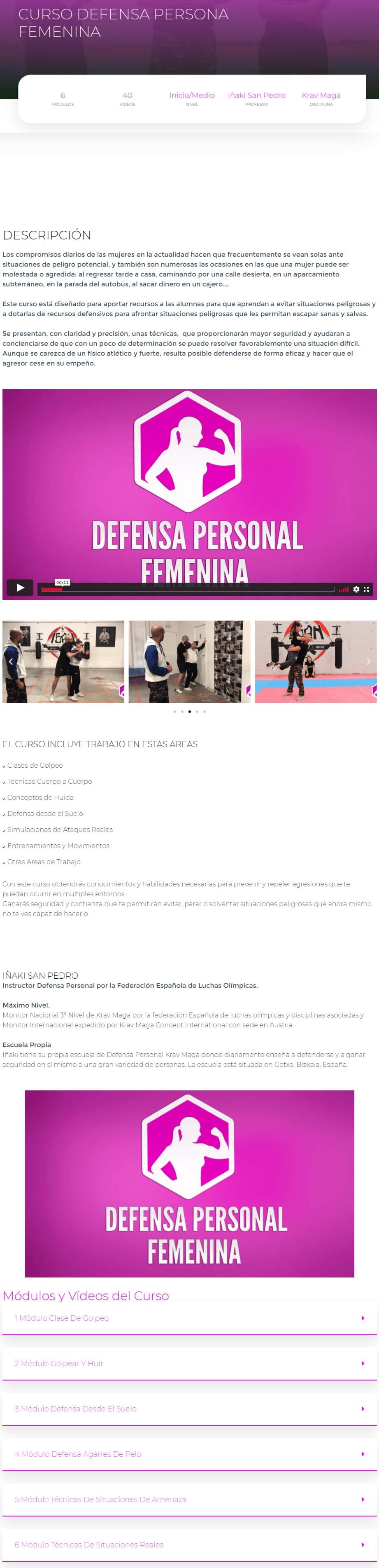 Curso Defensa Personal Femenina 2 Curso Defensa Personal Femenina