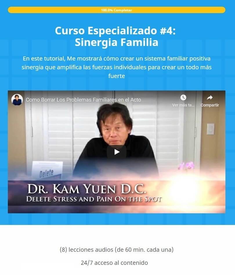 Curso Especializado 4 Sinergia Familia