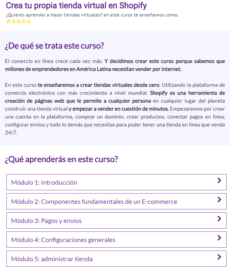 Crea tu propia tienda virtual en Shopify