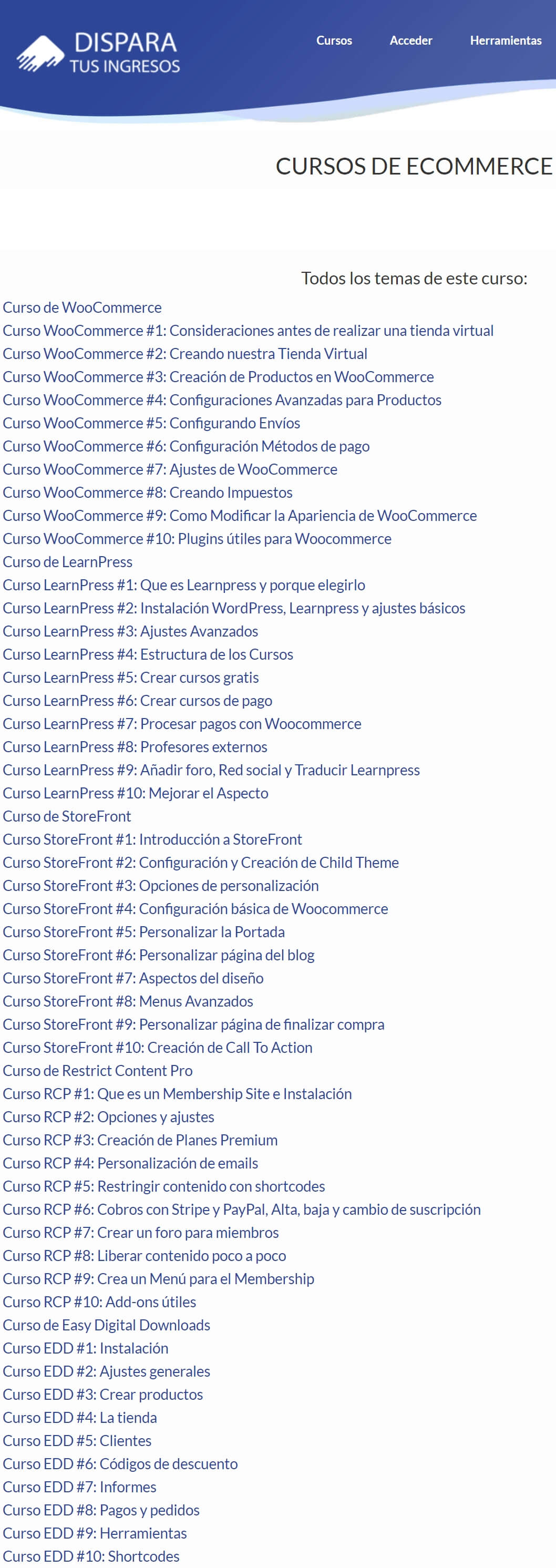 Cursos de Ecommerce