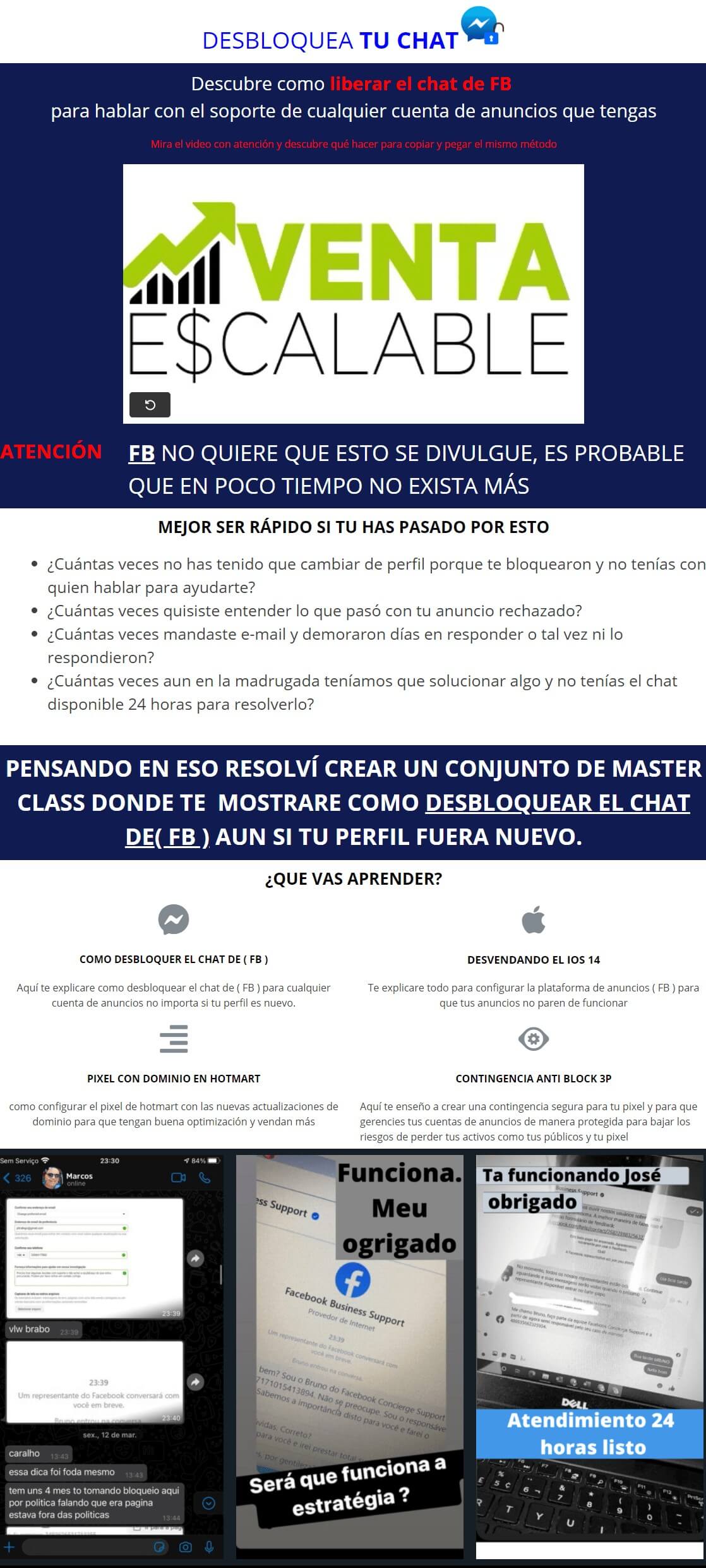 Desbloquea tu Chat en FB
