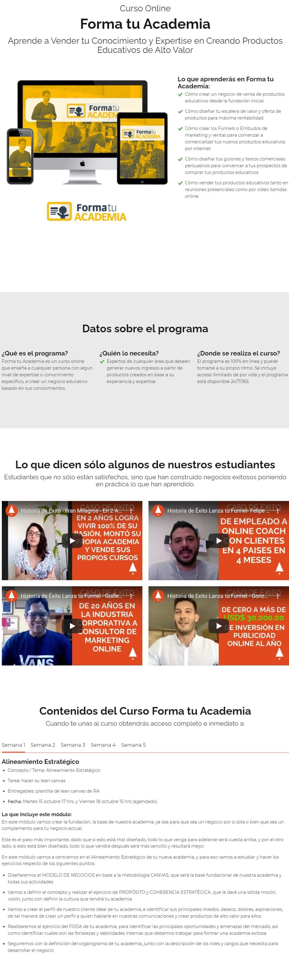 Forma tu Academia