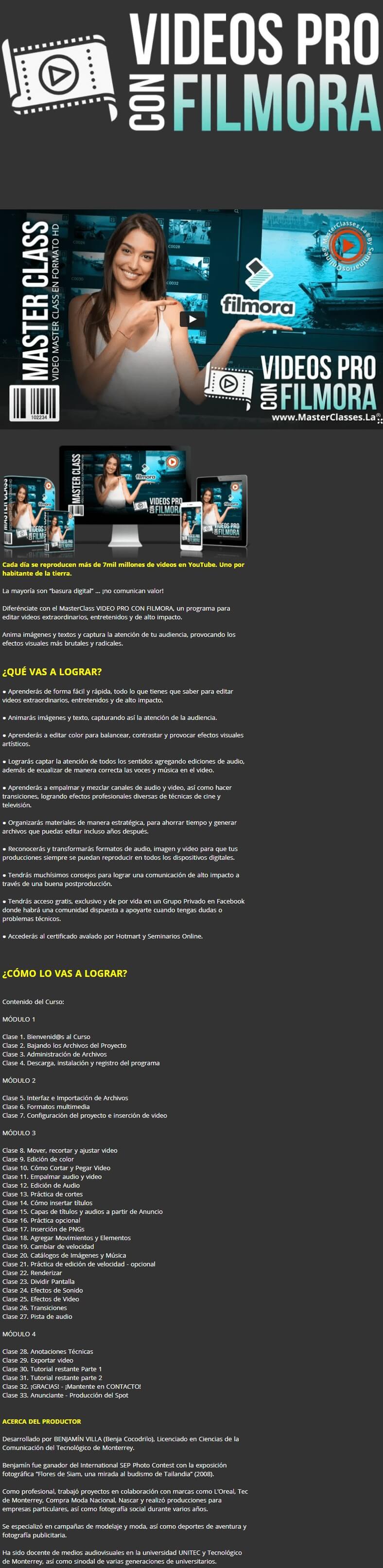 Videos Pro con Filmora