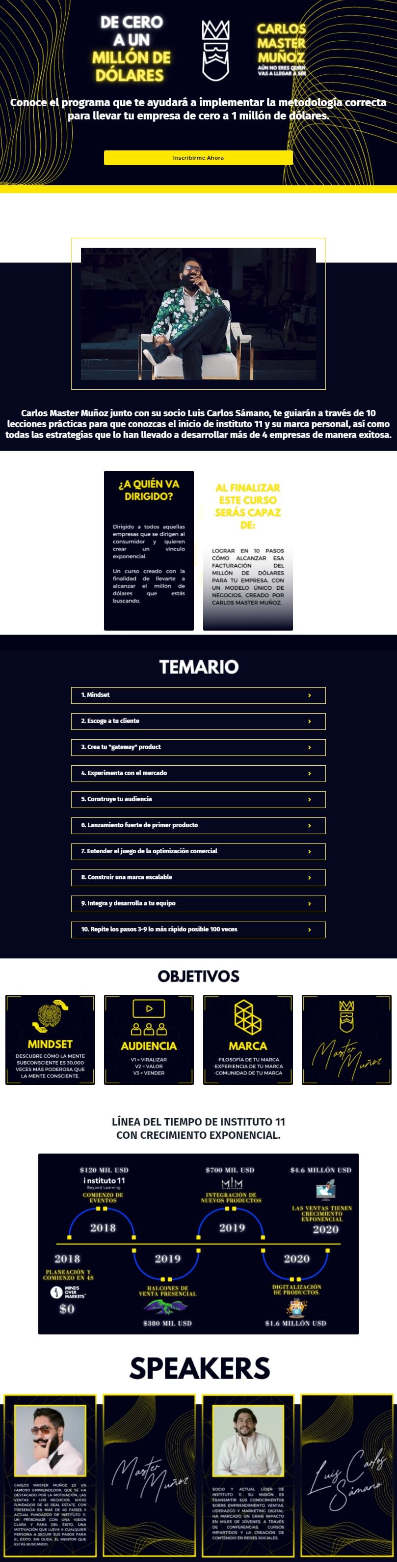 De Cero a Un Millon de Dolares
