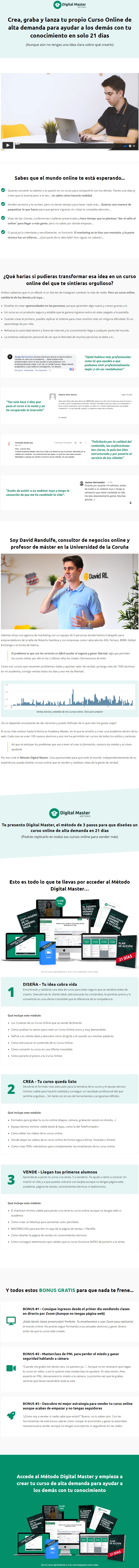 Método Digital Master - Crea tu curso de alta demanda - David Randulfe 2 Digital Master
