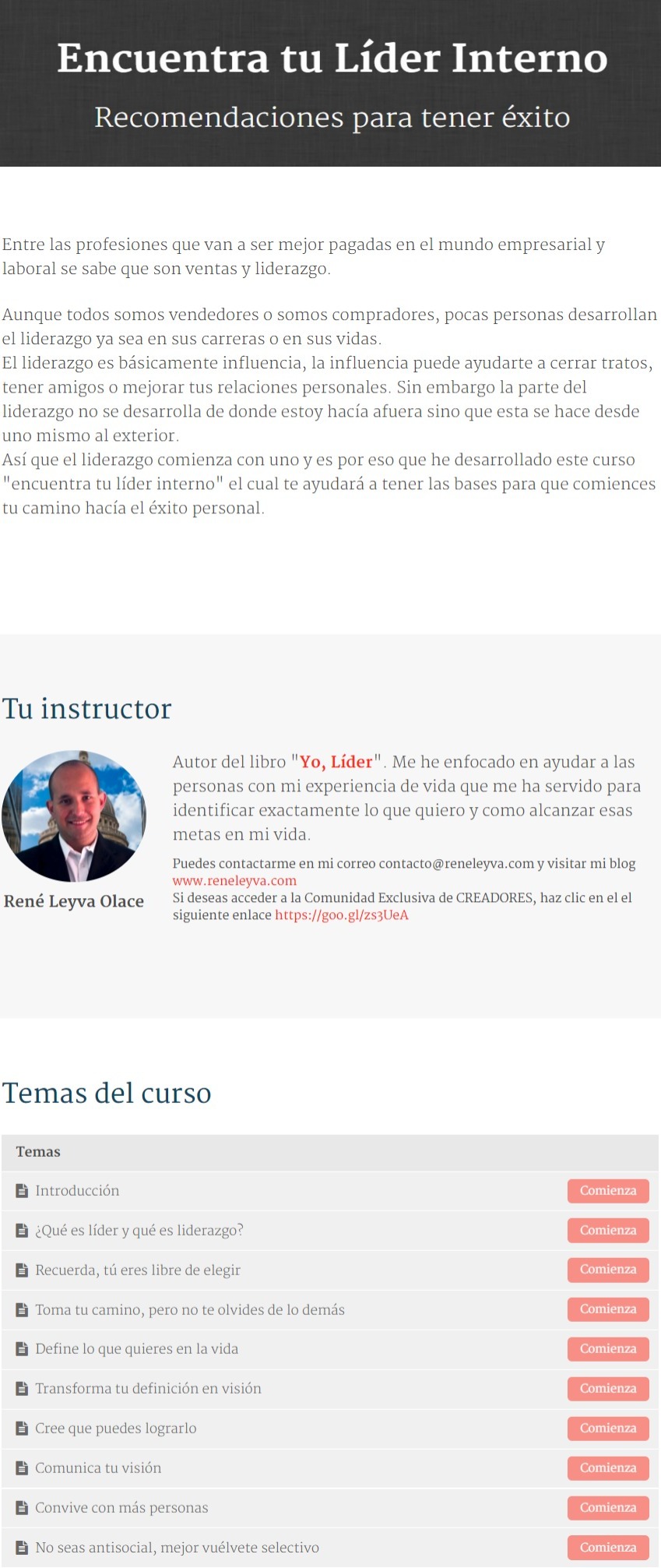 Encuentra tu Lider Interno