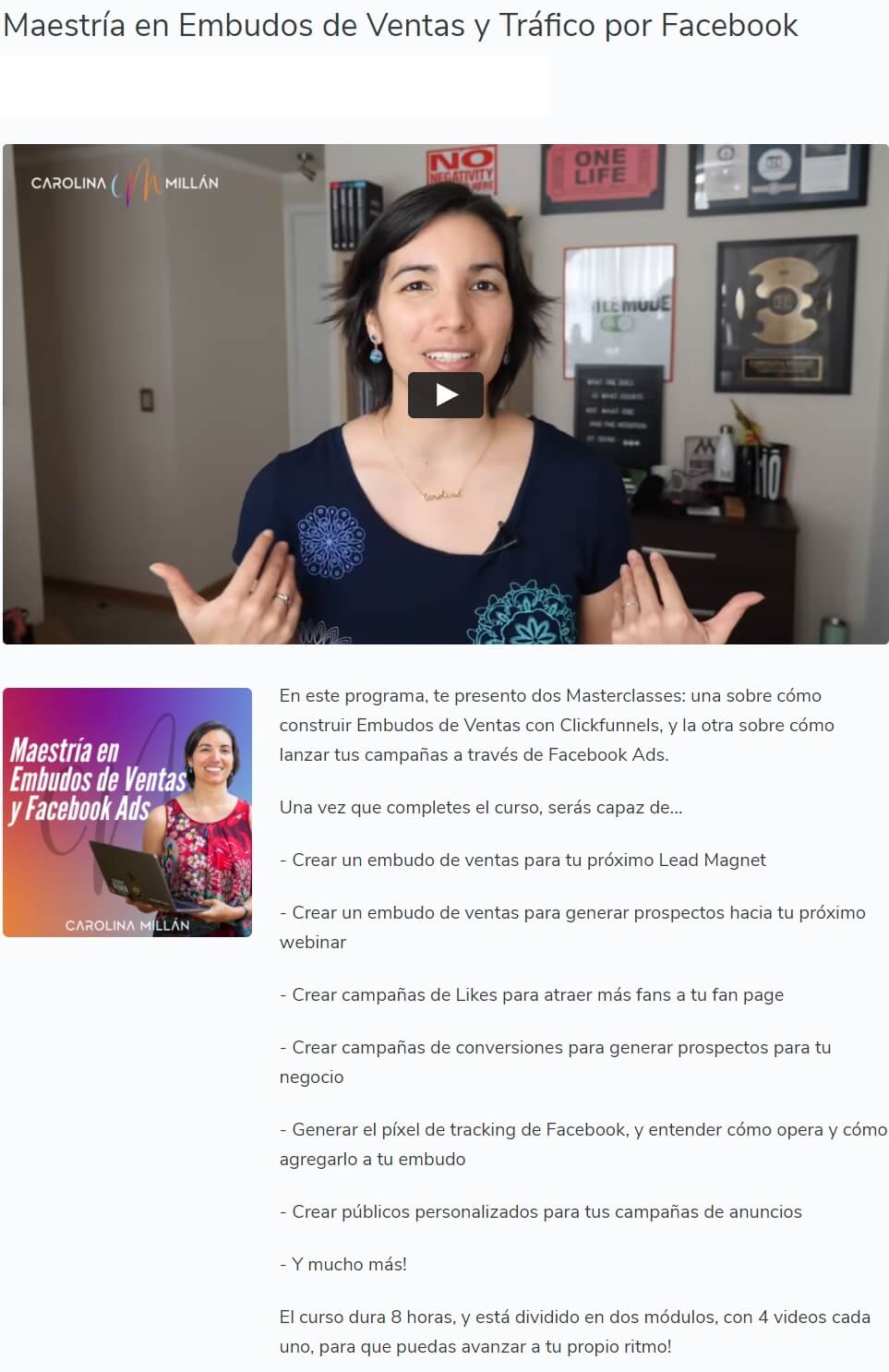 Maestria en Embudos de Ventas y Trafico por Facebook