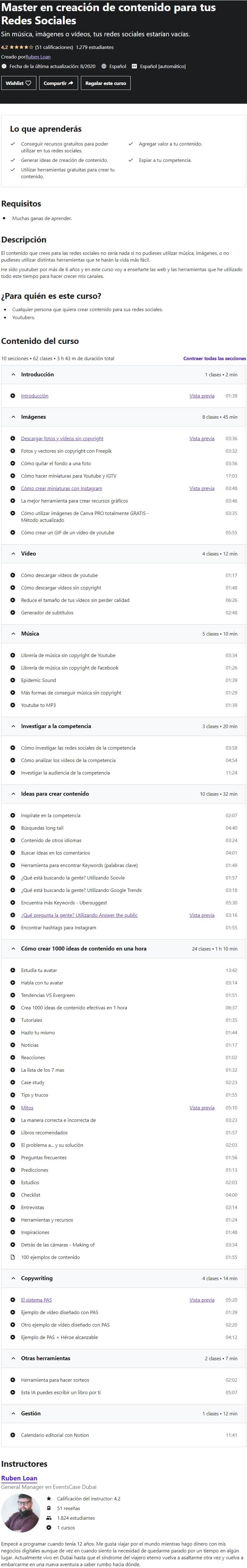 Master en creacion de contenido para tus Redes Sociales