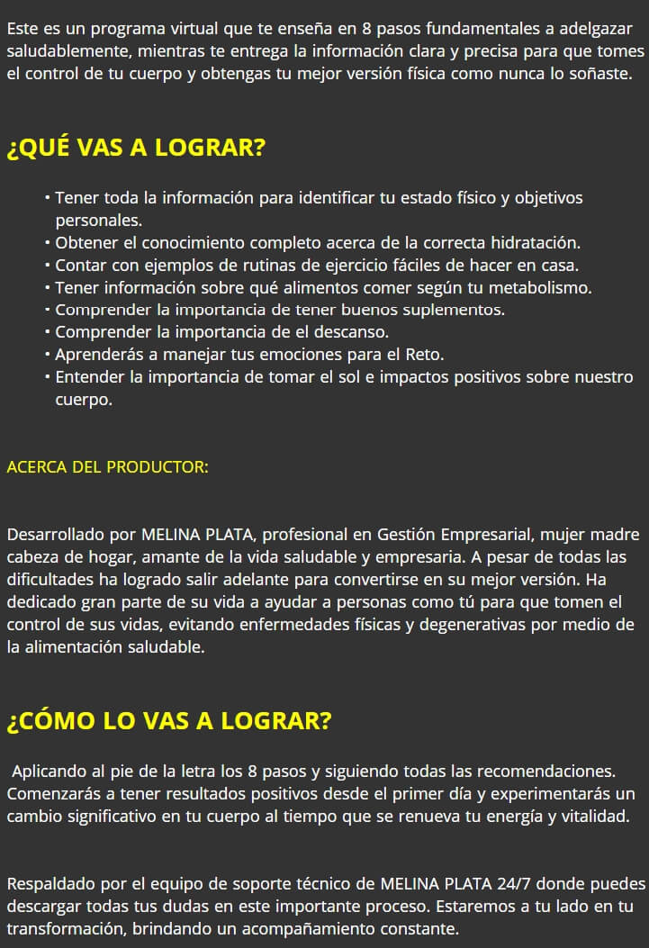3 Kilos menos en 7 dias 2