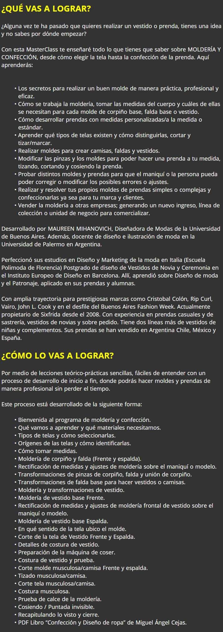 Aprende Molderia y Confeccion 2