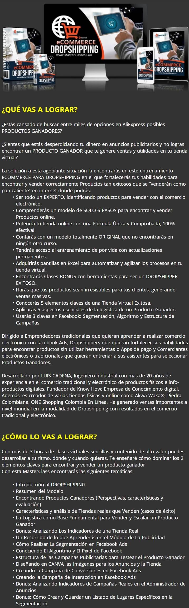 Ecommerce para Dropshipping