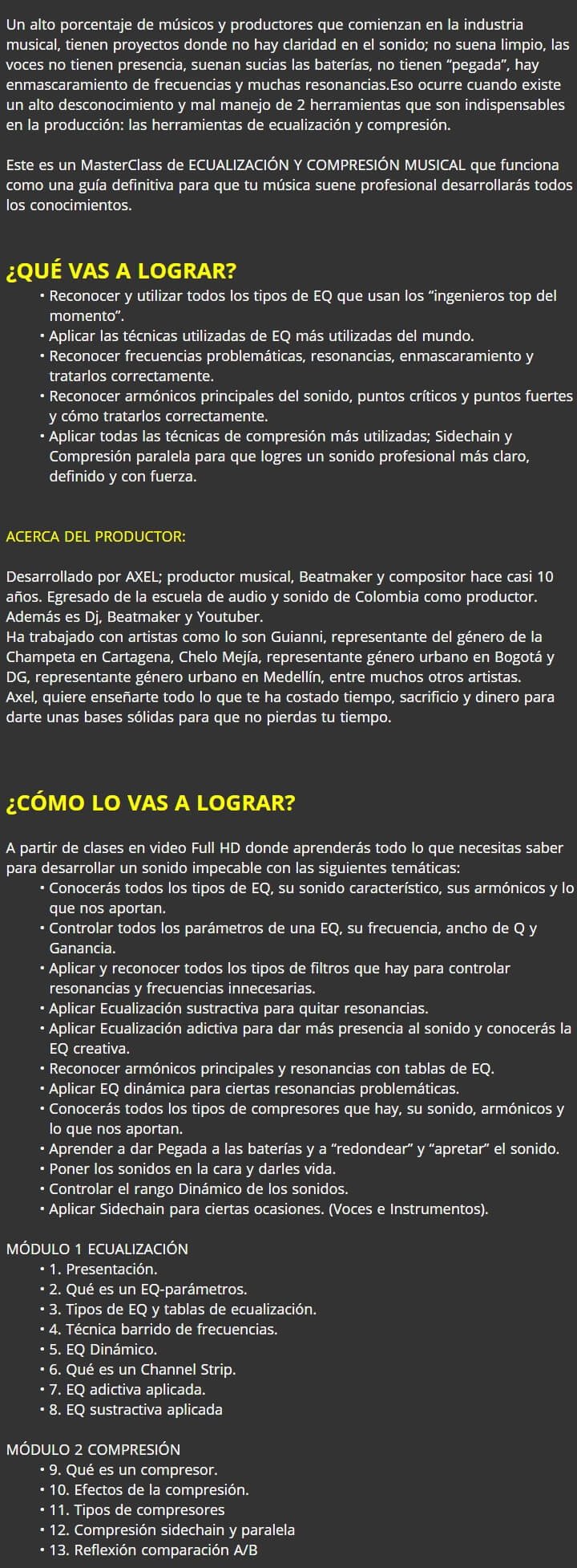 Ecualizacion y Compresion Musical 2