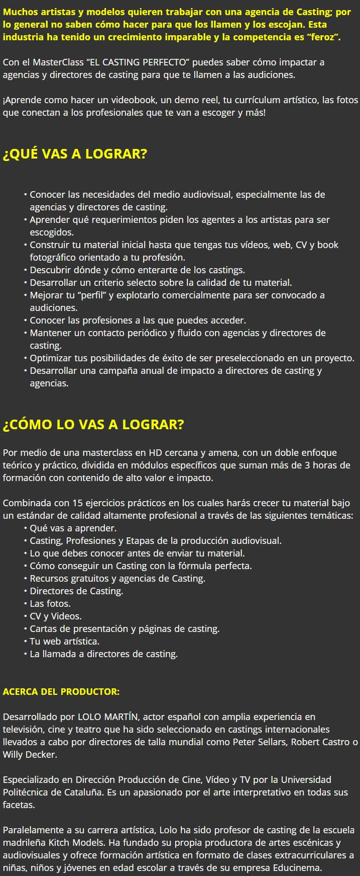 El Casting Perfecto 2
