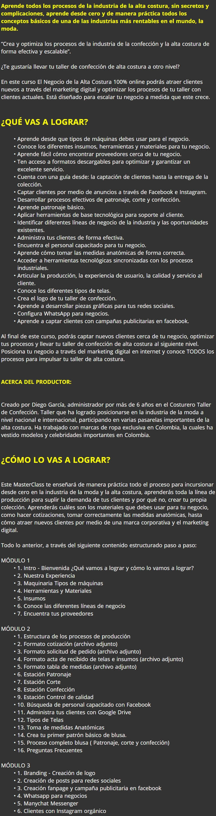 El Negocio de la Alta Costura 2