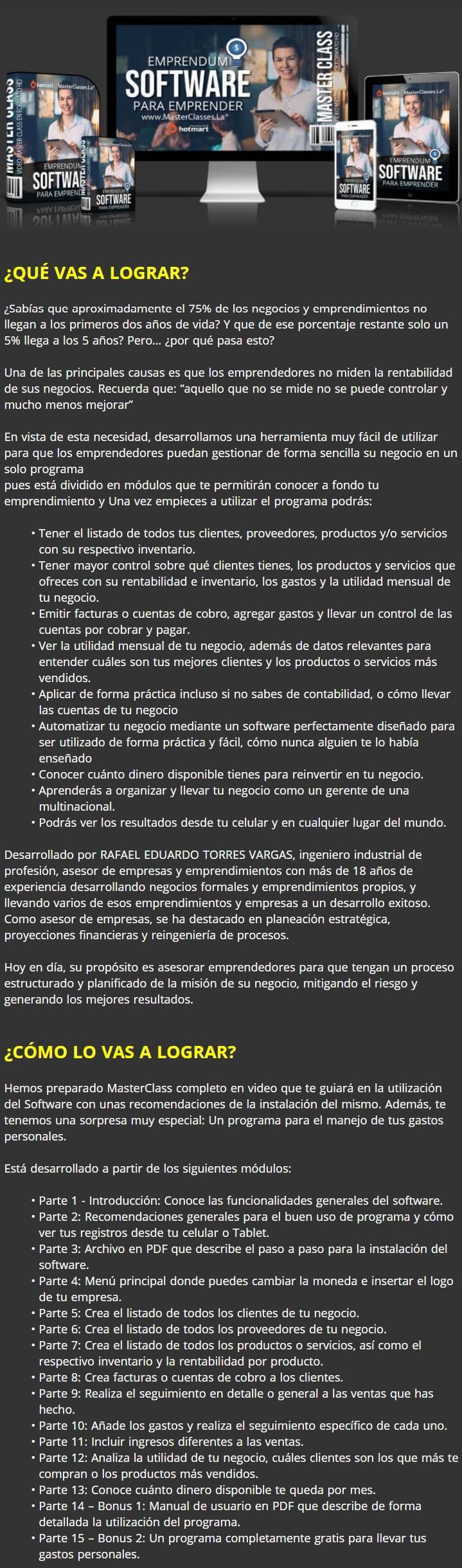 Emprendum Software para Emprender